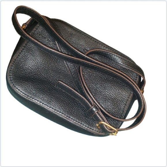 Tory Burch Black Pebble Leather Crossbody Bag - Picture 7 of 8